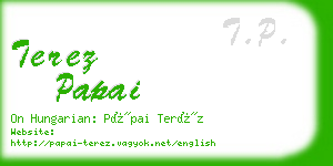 terez papai business card